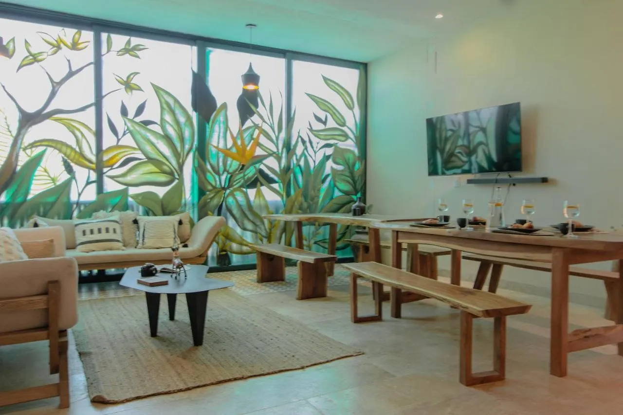 Appartement Ph-4-Groups 3Br Priv-Rooftop 18Pax @Aldea Zama Tulum Pueblo Mexico